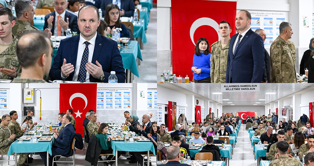 Belediye Başkan Yardımcımız Burak Süzülmüş Garnizon Komutanımız Sayın Tuğgeneral Erdal Köse’nin ev sahipliğinde düzenlenen iftar programına katıldı